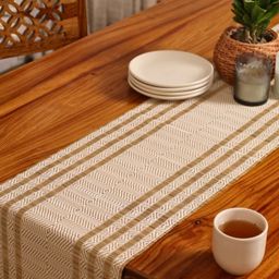 Peepul Tree Off White Natural Grass Table Runner-image-65