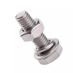 Immech (200 Pcs Set) M5 x 20mm Hex Head Bolt with Nut & Washer, Zinc-Coated (50 Pcs Each)-10