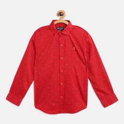 Gini and Jony Boys Red Solid Cotton Casual Shirt-picture-16