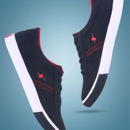 Sparx Men Contrast Sole Lace-Up Sneakers-picture-7
