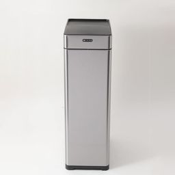 Kuber Industries Silver Stainless Steel Sensor Dustbin Dustbin-56