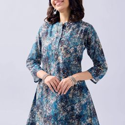 BAESD Print A-Line Dress-14
