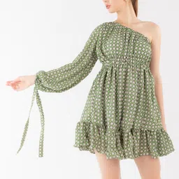 Stylecast X Hersheinbox Printed A-Line Mini Dress image 1