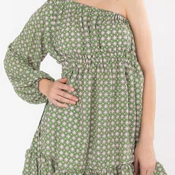 Stylecast X Hersheinbox Printed A-Line Mini Dress image 2