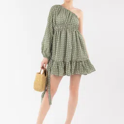 Stylecast X Hersheinbox Printed A-Line Mini Dress image 5