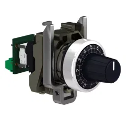Schneider Electric 10 kΩ Panel Mount Knurled Shaft Rotary Potentiometer, XB4BD912R10K-30