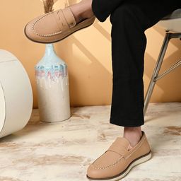 San Frissco Men Suede Comfortable Loafers-image-7
