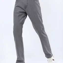HIGHLANDER Men Grey Straight Fit Stretchable Jeans-picture-7
