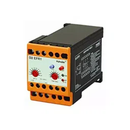 Minilec Earth Fault Relay Instant/Delayed Trip 1 CO Relay Output Black & Red, D2 EFR1-2-0