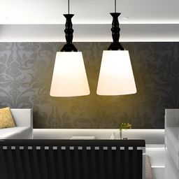 GAUVIK White Ceiling Lamp-2