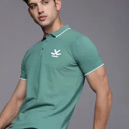 WROGN Men Solid Polo Collar T-shirt-picture-1