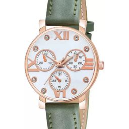 Miss Perfect Unisex Leather Straps Analogue Watch QE31-picture-8