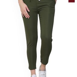 KASHMIRI QUEEN Pack Of 2 Mid-Rise Track Pants-image-50