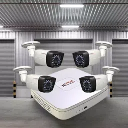 CP Plus White 4 Pcs Bullet Camera & 8 Channel Camera Surveillance System Kit, CP-8CHD-4L2D image 2