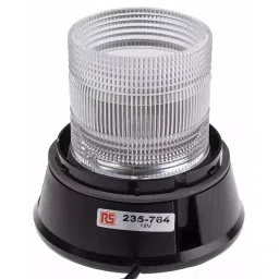 RS PRO Flashing Beacon 12 V DC Surface Mount Incandescent Bulb, 235764-23