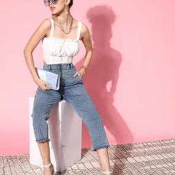 plusS Women Blue Stretchable Jeans-image-41