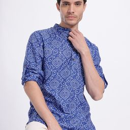 Anouk Rustic Men Bandhani Printed Kurta-picture-39