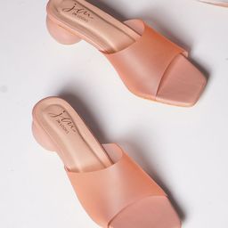JM Looks Open Toe Block Heels image 5