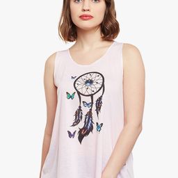 VIMAL JONNEY Women Baby Pink Printed Tank Top-picture-52