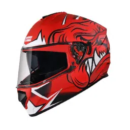 Studds N2 Matt Red Large (580 mm) Full Face Helmet, Drifter D1 Decor-image-44