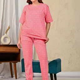 RAYACLOSET Women Printed Night suit-image-88