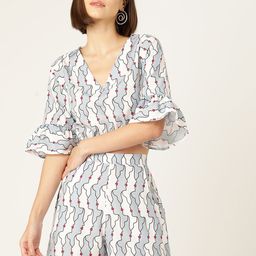Sleek Italia Women Printed Top with Shorts-image-72