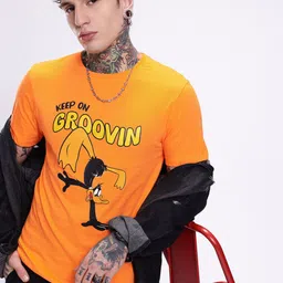 Kook N Keech Looney Tunes Printed Pure Cotton T-shirt-image-46