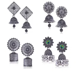 DIVASTRI Silver-Plated Alloy Earrings-32