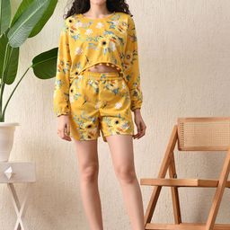 FLYING FEST Printed Top With Shorts Co-Ords-image-69