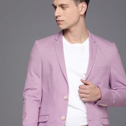 Louis Philippe Sport Men Pure Cotton Super Slim Fit Checked Blazer-picture-27