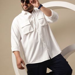Sztori Men Plus Size Premium Pure Cotton Casual Shirt-image-65