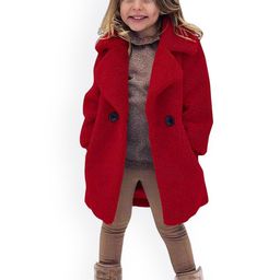 Xsole Kids Notched Lapel Long Sleeve Winter Overcoat-image-88