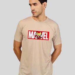 Greylongg Men Marvel Graphic Printed Round Neck Slim Fit T-shirt-picture-33