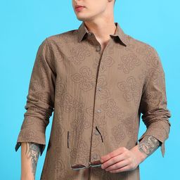 StitchX Men Comfort Opaque Printed Casual Shirt-image-36