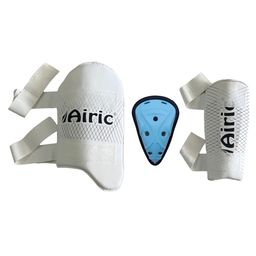 Airic Solid Groin Guard Arm & Thigh with Towel on Back Cricket Guard Combo-picture-23