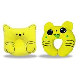 Chinmay Kids Cotton Toons & Characters Baby Pillow Pack of 2  Green, New Yellow-image-79