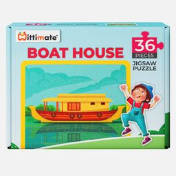 Mittimate Boat House Jigsaw Puzzle 36-Piece Cardboard Puzzle for Kids | Fun, Learning & Perfect Birthday Gift-18