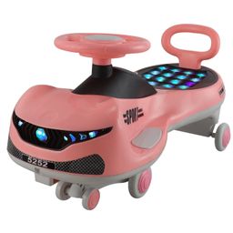 JoyRide SPORTS DLX Light-Up Magic Car Easy Glide Ride-On Toy for Kids LED Lights, Music & 360° Swivel Wheels Push Swing Car for Indoor Outdoor Fun - Pink-picture-18