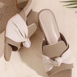 Chemistry Women Colourblocked Open Toe Block Heele Sandals-image-32