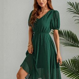 HERE&NOW Women Georgette Fit & Flare Dresses-picture-38