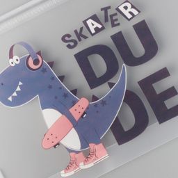 fab n funky Dino Theme A6 Size Folder - Transparent image 3