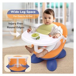 R For Rabbit Jelly Bean Booster Seat 2 in 1 Multi-Functional - Blue Orange image 3