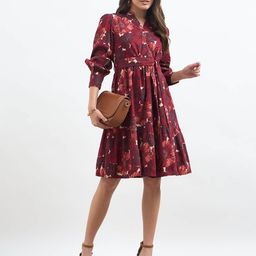 SALT ATTIRE Women Floral Print Shirt Dress-picture-29