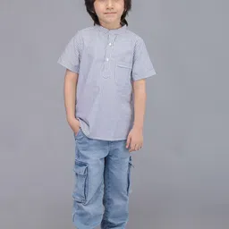 Biglilpeople Boys Standard Opaque Striped Casual Shirt-image-8