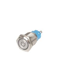 16mm metal push button waterproof LED light self-lock self-reset button 1NO1NC Orange Color image 2