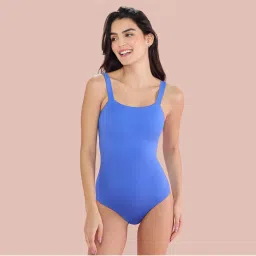 Nykd by Nykaa Chic Square Neck Swimwear NYSW19 Blue-picture-9