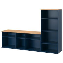 ikea skruvby TV storage combination, black-blue, 216x38x140 cm-picture-32