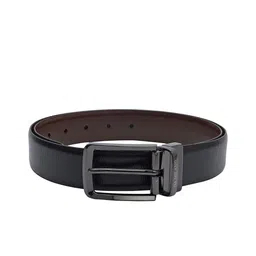 Da Milano Men Textured Leather Reversible Belt-picture-23