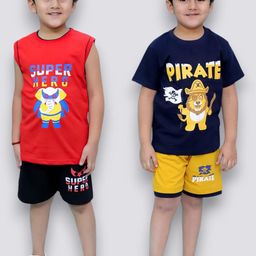 CHANDRIKA Kids-Boys Multi Clothing Set-image-83
