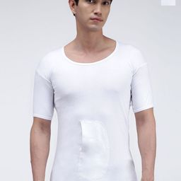 AMUL COMFY Pack Of 2 Pure Cotton Undershirt Vests AC-IPKTVESTRNS-WHT-XS-2PC-20